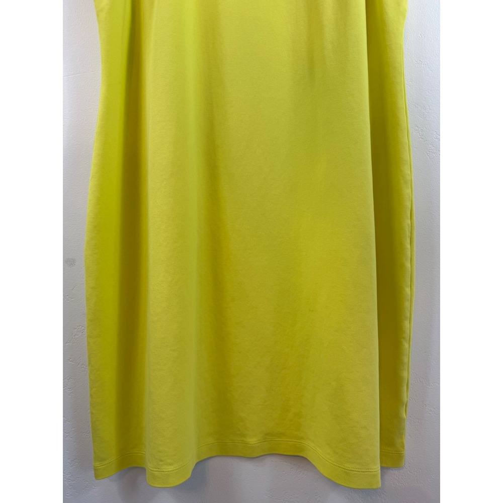 Talbots Eyelet Embroidered Knit Dress Yellow Green Pom Pom Trim Plus Resort 2X - Picture 3 of 11